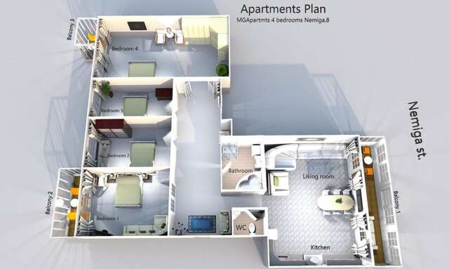 Апартаменты Spacious Luxury Apartments Минск-16